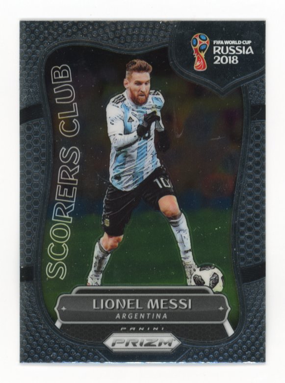 2018 Panini Prizm World Cup Soccer Lionel Messi Scorers Club #SC-1 Argentina