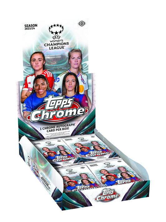 2023/24 Topps Chrome UEFA Women's Champions League Soccer Hobby Box