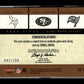 2003 Fleer Moss/Owens/Johnson #RF-TO - Jersey Patch #/299 49ers