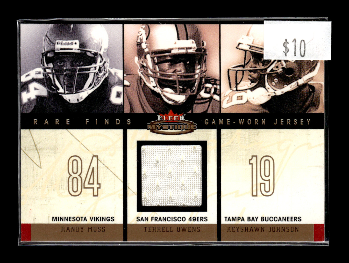 2003 Fleer Moss/Owens/Johnson #RF-TO - Jersey Patch #/299 49ers
