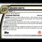 2025 Topps Bowman Chrome Braden Smith #12 - Green #/75 Purdue