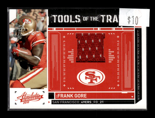2010 Panini Absolute Frank Gore #43 - Jersey Patch #/200
