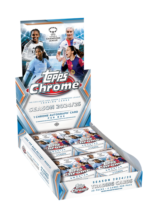 2024/25 Topps Chrome UEFA Women's Champions League Soccer Hobby Box