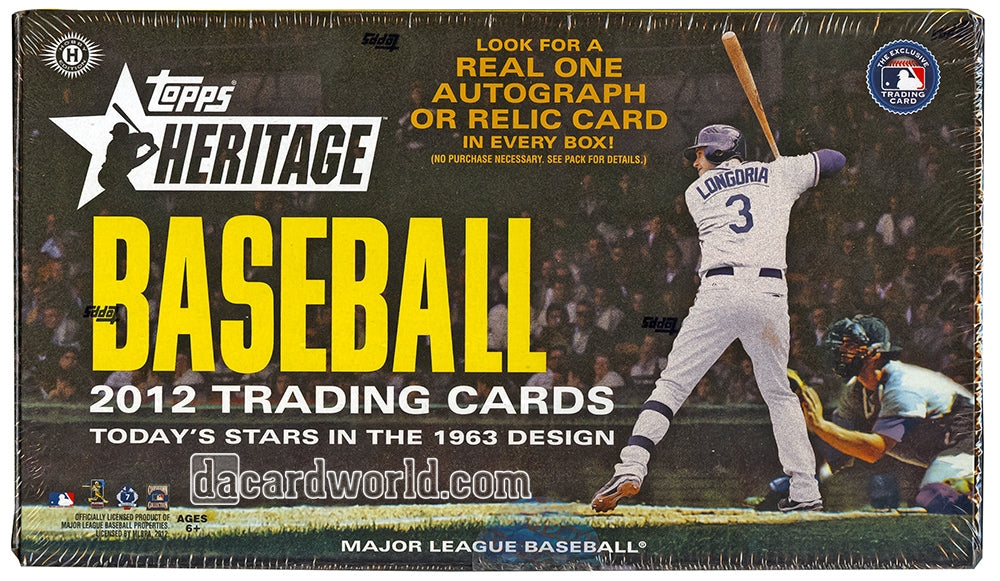 2012 Topps Heritage Baseball Hobby Box