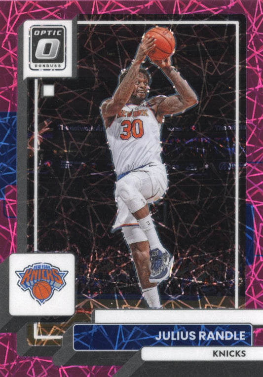 2022/23 Panini Domruss Optic Julius Randle #23 - Pink Velocity #/79 Knicks