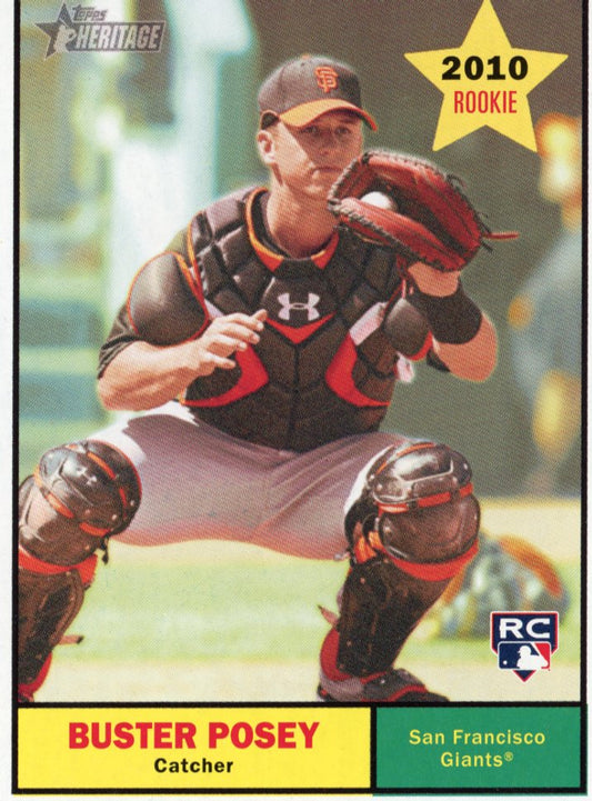 2010 Topps Heritage Buster Posey RC #114 - Giants