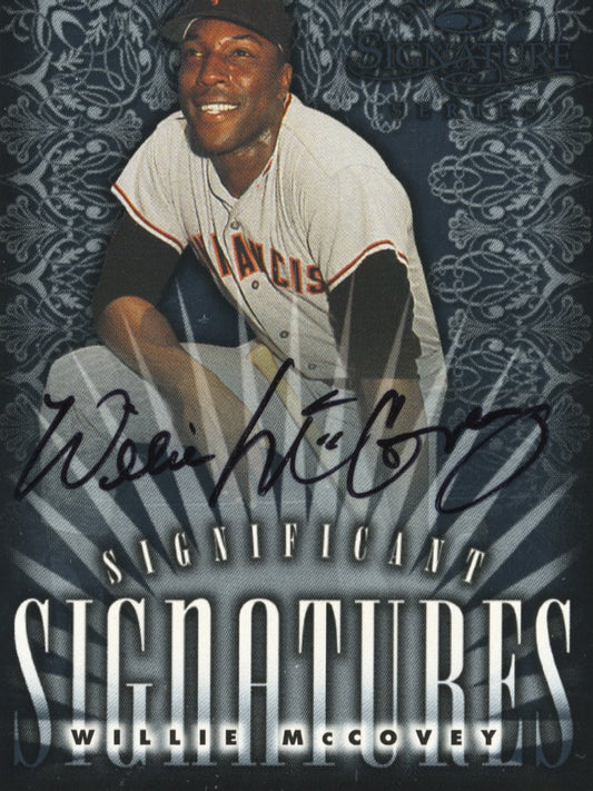 1998 Donruss Significant Signatures Willie McCovey - Autograph Giants