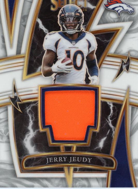 2021 Panini Select Jerry Jeudy #SP-JJE - Elephant Prizm Patch #/35 Broncos