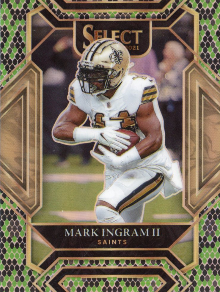 2021 Panini Select Mark Ingram II #215 - Snakeskin #/2 Saints