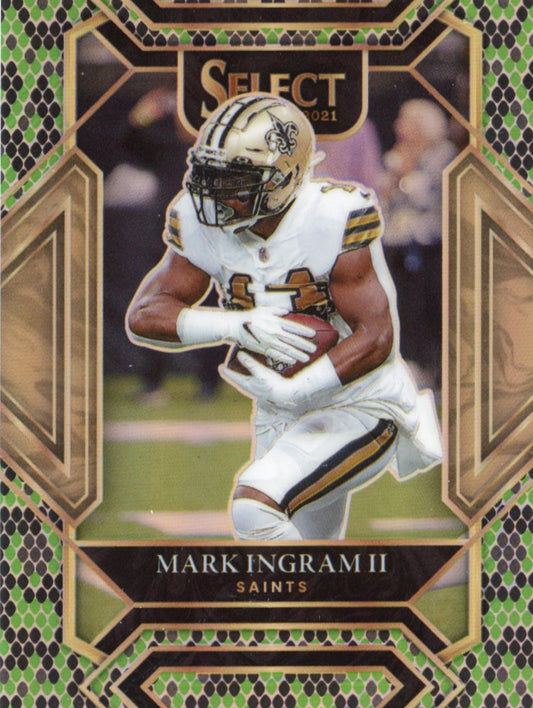 2021 Panini Select Mark Ingram II #215 - Snakeskin #/2 Saints