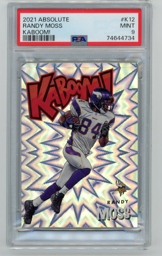 2021 Absolute Randy Moss Kaboom #K12 - PSA 9 Vikings