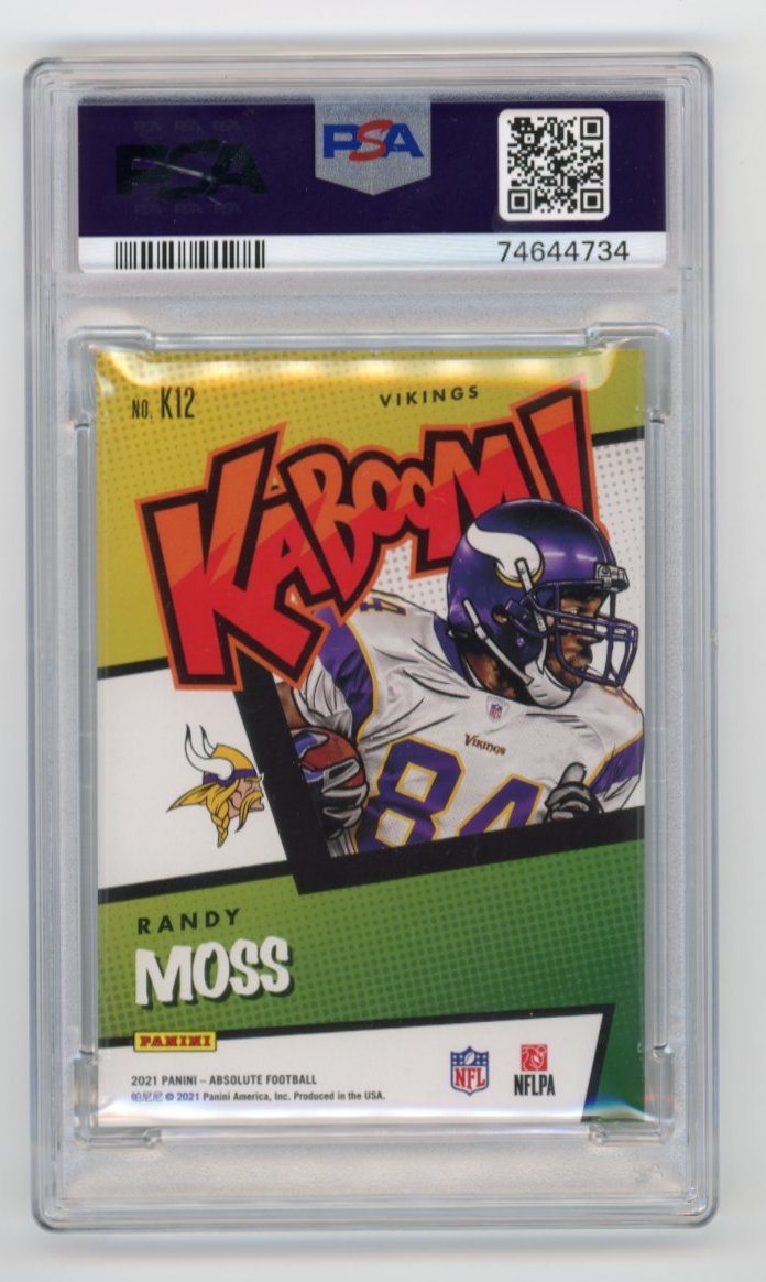 2021 Absolute Randy Moss Kaboom #K12 - PSA 9 Vikings