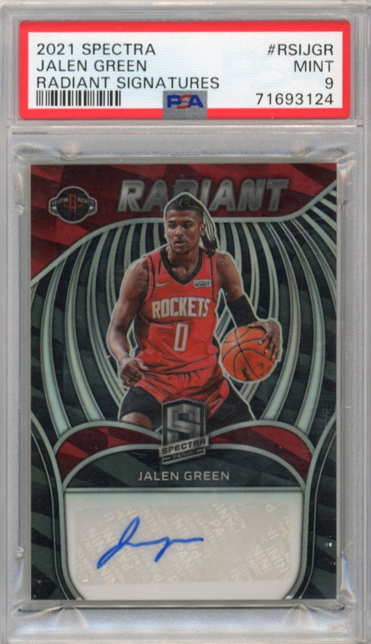 2021/22 Panini Spectra Jalen Green #RSIJGR - #/49 Autograph Rockets