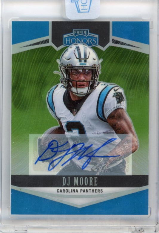 2022 Panini Honors DJ Moore # 26 - #/10 Blue Panthers