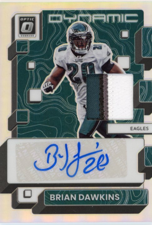 2022 Panini Donruss Optic Brian Dawkins #DPA-BD - #/49 Patch Autograph Eagles