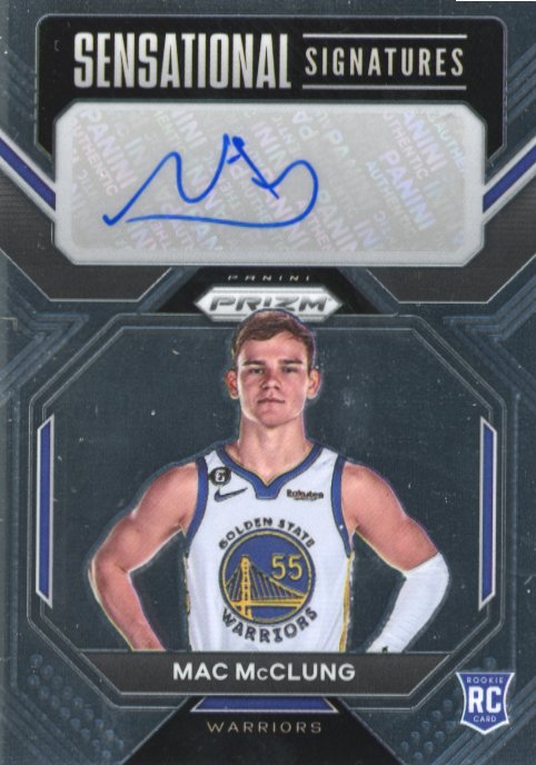 2022/23 Panini Prizm Mac McClung RC #SS-MM - Autograph Warriors