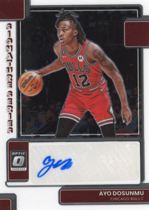 2022/23 Panini Donruss Optic Ayo Dosunmu Signature Series #SS-AYO - Autograph Bulls