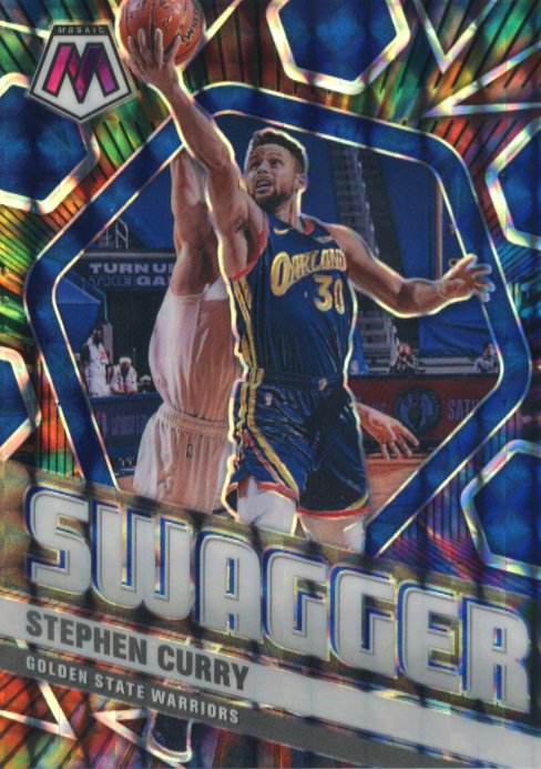 2020/21 Panini Mosaic Stephen Curry #9 - Swagger Mosaic Warriors