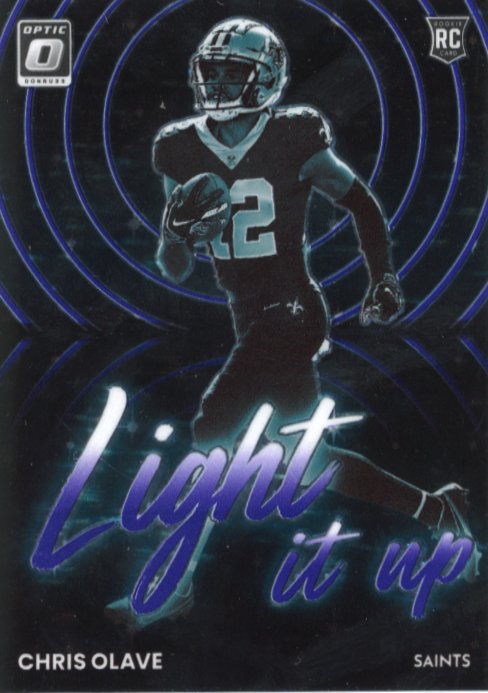 2022 Panini Donruss Optic Chris Olave RC #LU-13 - #/25 Purple Stars Saints