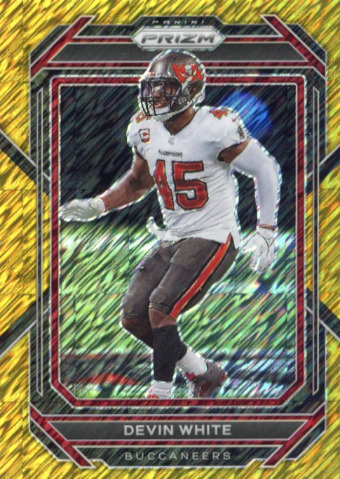 2022 Panini Prizm Devin White #279 - #/10 Gold Shimmer Buccaneers