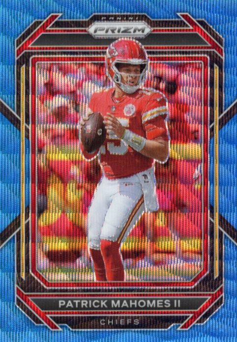 2022 Panini Prizm Patrick Mahomes II #139 - #/199 Blue Wave Chiefs