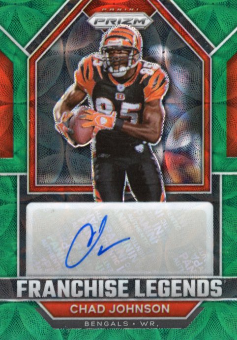 2022 Panini Prizm Chad Johnson #FL-CJ - #/75 Green Scope Autograph Bengals