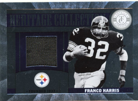 2012 Panini Certified Heritage Collection Franco Harris #21 - #/249 Patch Steelers