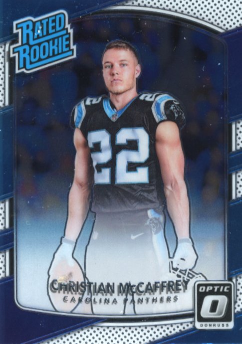 2017 Panini Donruss Optic Christian McCaffrey Rated Rookie RC #168 - Panthers