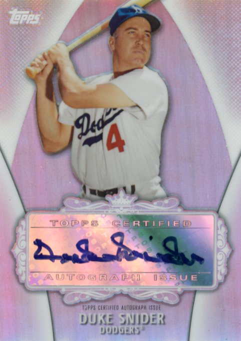 2013 Topps Duke Snider - Autograph Dodgers