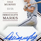 2016 Panini Immaculate Dale Murphy Immaculate Marks #IM-DA - #/25 Autograph Red Braves