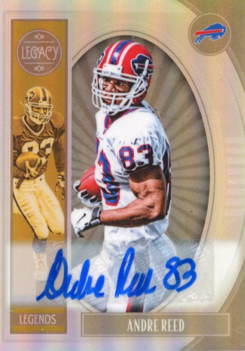 2019 Panini Legacy Andre Reed Legends #138 - Autograph Bills