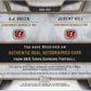 2015 Topps Supreme A.J Green & Jeremy Hill #SDA-GHI - #/25 Dual Autograph Bengals