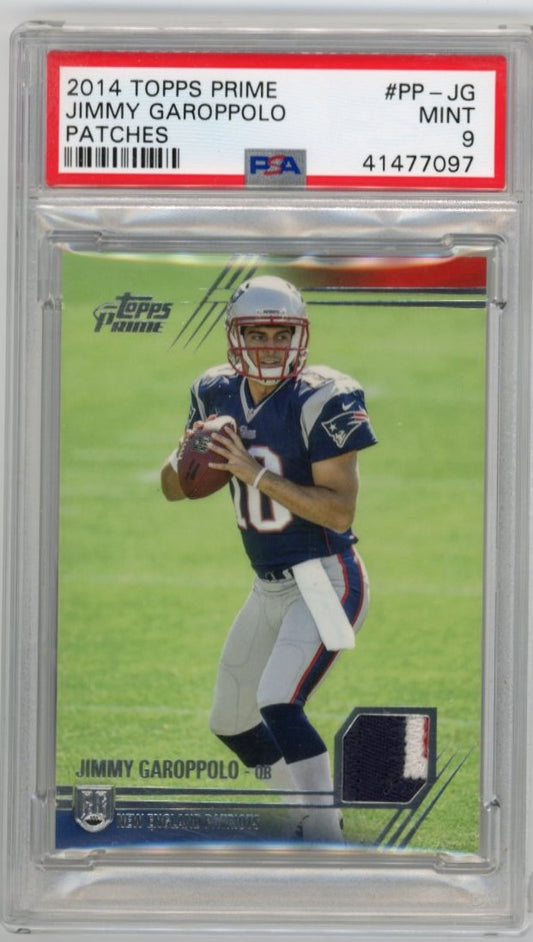 2014 Topps Prime Jimmy Garoppolo RC #PP-JG - Patch 49ers PSA 9