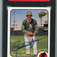 2003 Topps All-Time Fan Favorites Rollie Fingers #110 - Autograph A's SGC Authentic