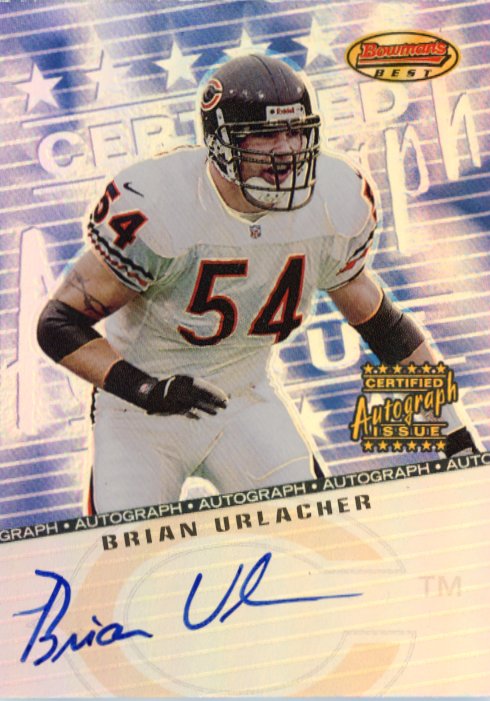 2001 Topps Bowmans Best Brian Urlacher # BB-BU - Autograph Bears