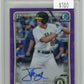 2020 Topps Bowman Chrome Tyler Soderstrom 1st Bowman #CDA-TS - #/250 Autograph Purple A's PSA 9