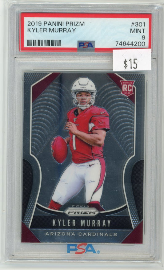 2019 Panini Prizm Kyler Murray RC #301 - Cardinals PSA 9