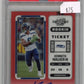 2022 Panini Contenders Optic Kenneth Walker III Rookie Ticket RC #126 - #/149 Autograph Red Seahawks PSA 8