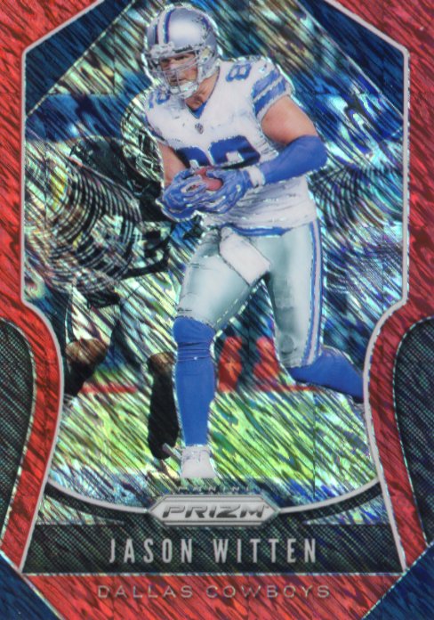 2019 Panini Prizm Jason Witten #36 - #/15 Red Cowboys