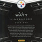 2020 Panini Black T.J. Watt #78 - #/7 Steelers