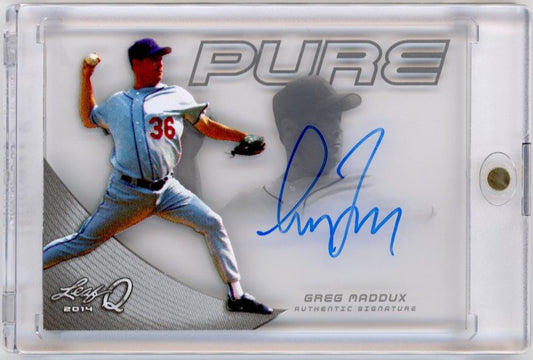 2014 Leaf Greg Maddux Pure #P-GM1 - Autograph Braves