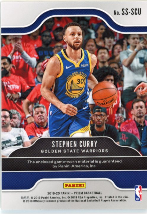 2019/20 Panini Prizm Stephen Curry Sensational #SS-SCU - Patch Warriors