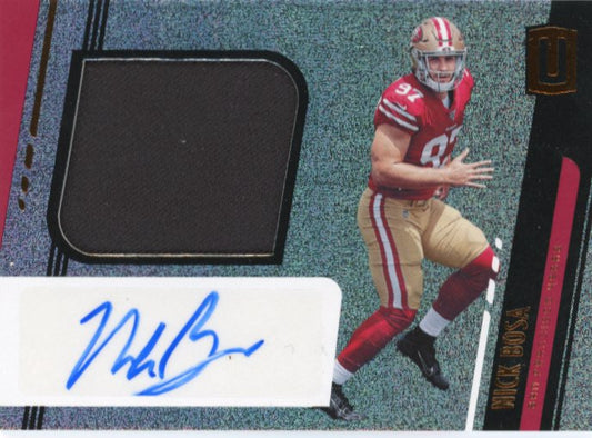 2019 Panini Unparalleled Nick Bosa #316 - Patch Autograph Orange 49ers