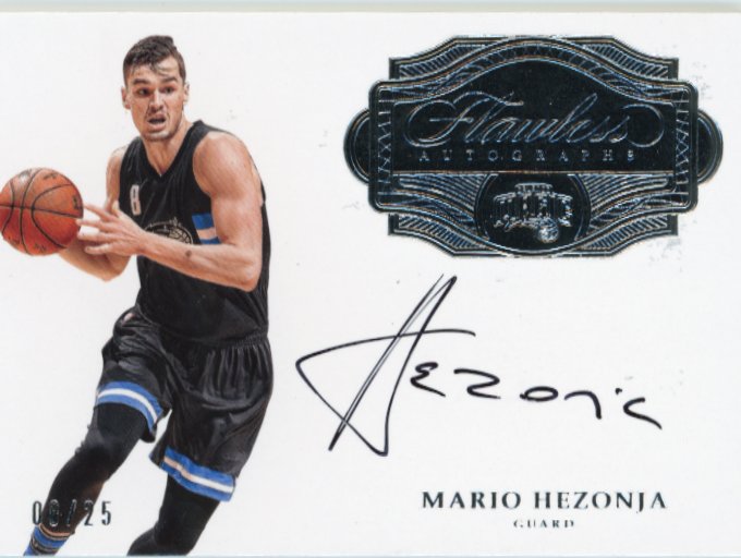 2016/17 Panini Flawless Mario Hezonja #FA-MH - #/25 Autograph Silver Magic