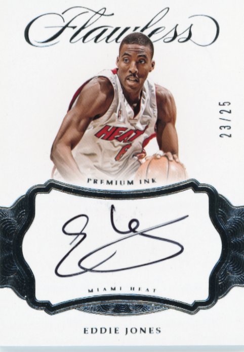 2016/17 Panini Flawless Eddie Jones #PI-EJ - #/25 Autograph Silver Heat