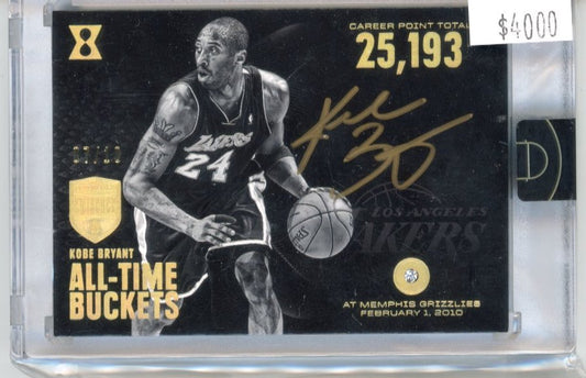 2017 Panini Eminence Diamond Kobe Bryant #41 - #/10 Gold Autograph