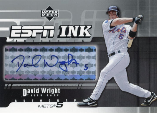 2005 Upper Deck ESPN Ink David Wright #INK-DW - Autograph Mets