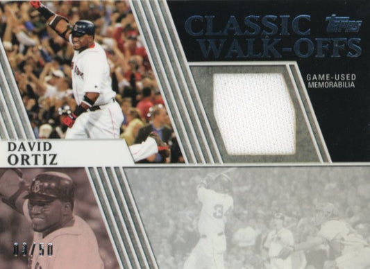 2012 Topps David Ortiz #CWR-DO - #/50 Relic Red Sox