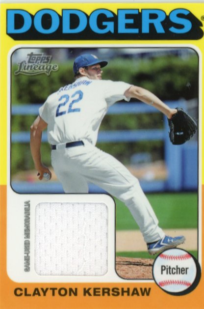 2011 Topps Lineage Clayton Kershaw #75R-CK - Patch Dodgers