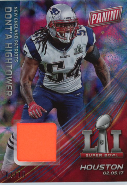 2017 Panini Black Friday Dont'a Hightower #SB-2 - #/10 Patch Patriots